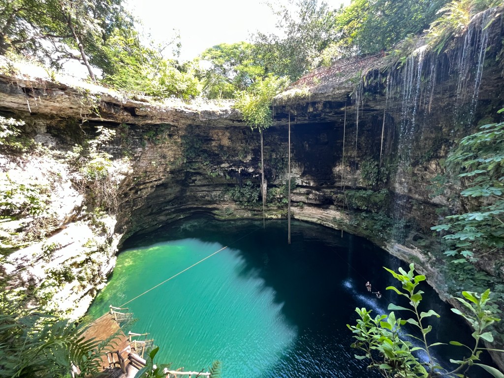 The Ik Kil Cenote was stunningly beautiful and so refreshing to swim in. 